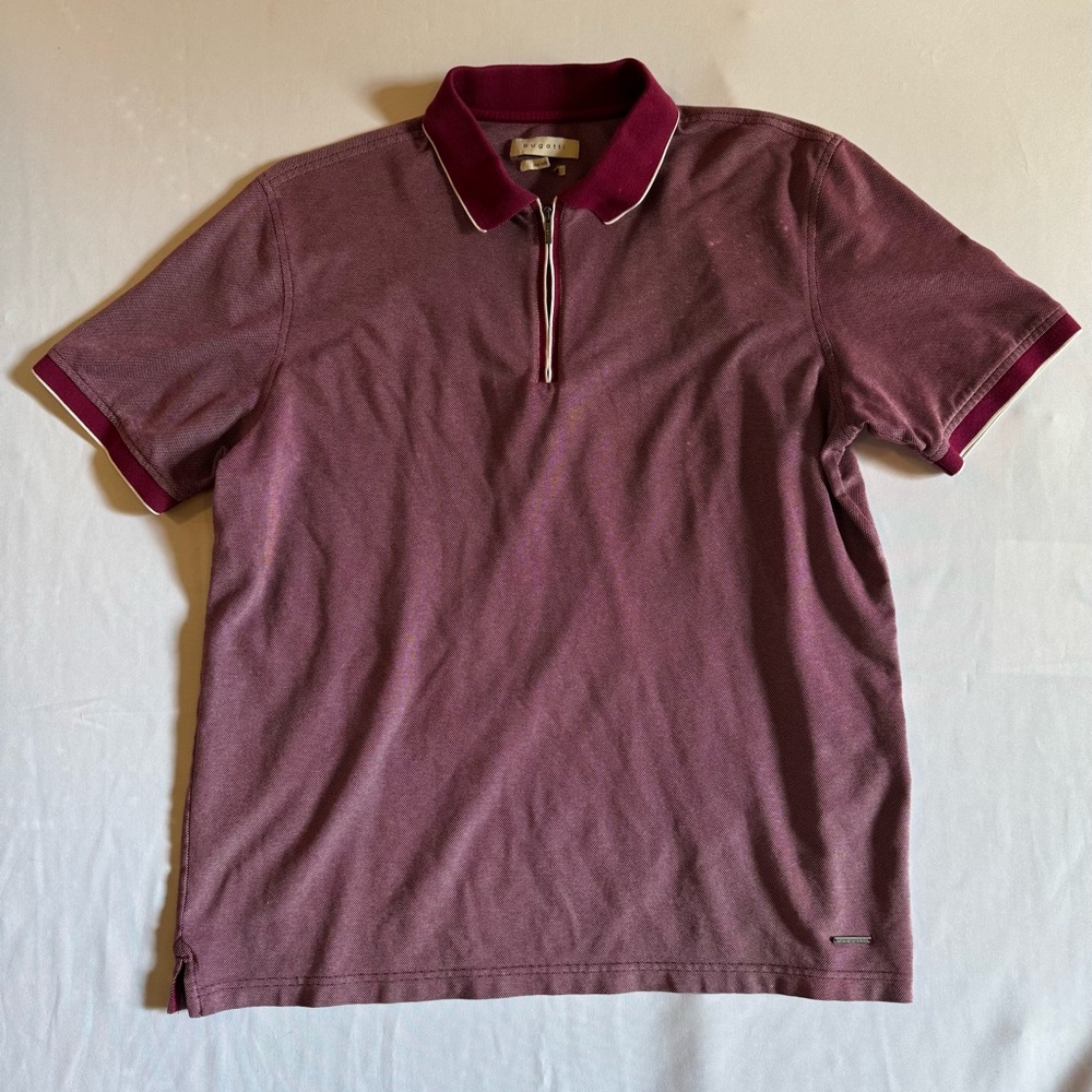 Bugatti Dark Red Polo Shirt